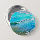 Watercolor Waves  Button (Vorne & Hinten)