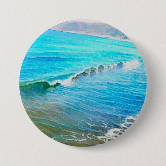 Watercolor Waves Button (Vorderseite)