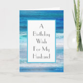 Watercolor Waves Card Karte (Vorderseite)