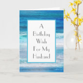 Watercolor Waves Card Karte (Gelbe Blume)