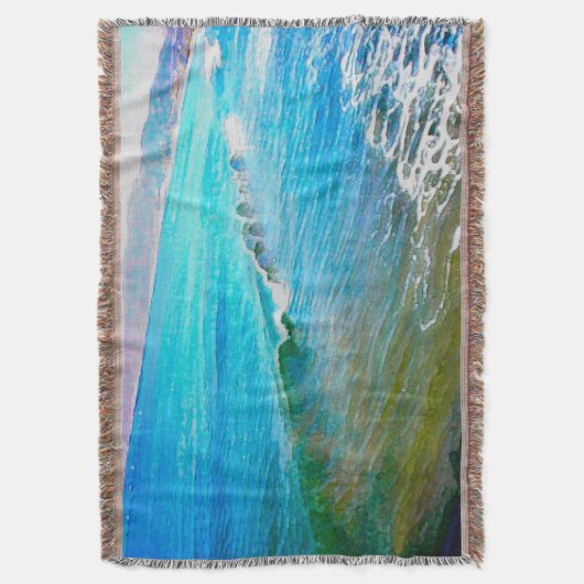 Watercolor Waves  Decke (Vorderseite Vertikal)