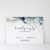 Watercolor Waves Elegante RSVP-Karte RSVP Karte