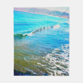 Watercolor Waves  Fleecedecke (Vorderseite)