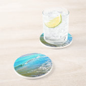 Watercolor Waves Getränkeuntersetzer (Seite)