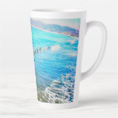 Watercolor Waves  Milchtasse (Rechts)