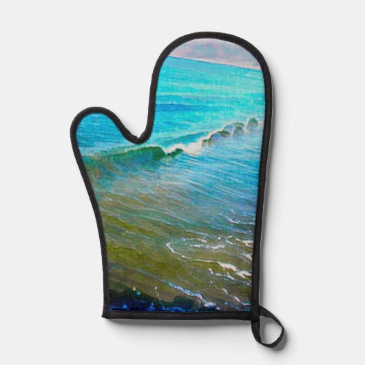 Watercolor Waves  Ofenhandschuh (Vorderseite)