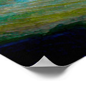 Watercolor Waves Poster (Ecke)