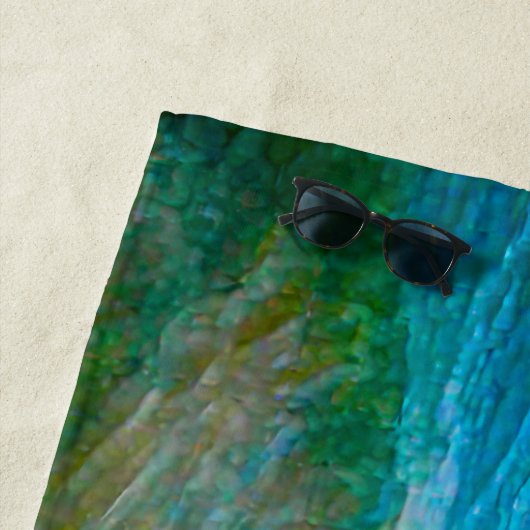 Watercolor Waves Strandtuch (Beispiel)