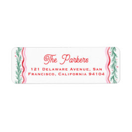 Watercolor Wavy Holiday Garland Frame