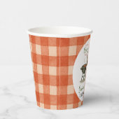 Watercolor We Can Bearly Wait Baby Shower  Pappbecher (Rechts)