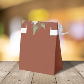 Watercolor Wedding Flowers Botanical Terracotta Geschenkschachtel