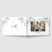 Watercolor Wedding FOTO Guest Book Gästebuch (Voll)
