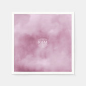 Watercolor Wedding Lilac ID654 Serviette (Vorderseite)