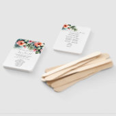 Watercolor Wedding Programs Tropical Hibisken Fächer (Non-assembled)