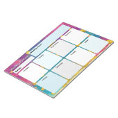 Watercolor Weekekly Planer Notepad Notizblock (angewinkelt)