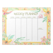 Watercolor Weekly Planner Notizblock (Vorderseite)