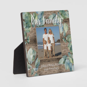 Watercolor Weiche Vegetation personalisieren Famil Fotoplatte