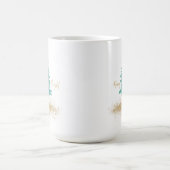 Watercolor-Weihnachtsbaum "Fröhlich & Hell" Feiert Kaffeetasse (Mittel)
