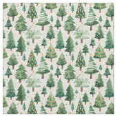 Watercolor Weihnachtsbaumwald Stoff (Muster)