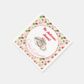 Watercolor Weihnachtscookies tauschen Serviette (Ecke)