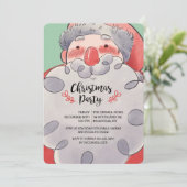 Watercolor Weihnachtsfeier Einladung (Stehend Vorderseite)