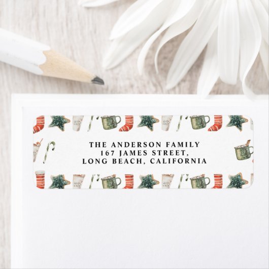 Watercolor Weihnachtsgebäck Traditionell elegant (Insitu)