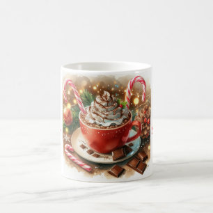 Watercolor Weihnachtskakao Frohe Weihnachten Kaffeetasse