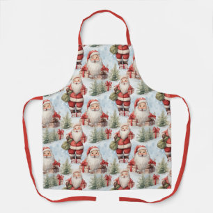 Watercolor Weihnachtsmann 3 - Schürze