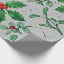 Watercolor Weihnachtsmuster Wrapping Paper Sheet