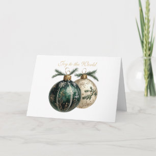 Watercolor-Weihnachtsschmuck Feiertagsgrüße Karte