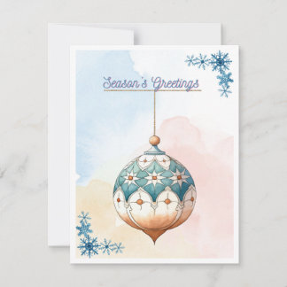 Watercolor-Weihnachtsschmuck-Saison-Grüße Feiertagskarte