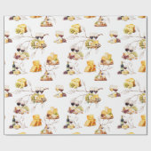 Watercolor Weinmuster Geschenkpapier (Flach)