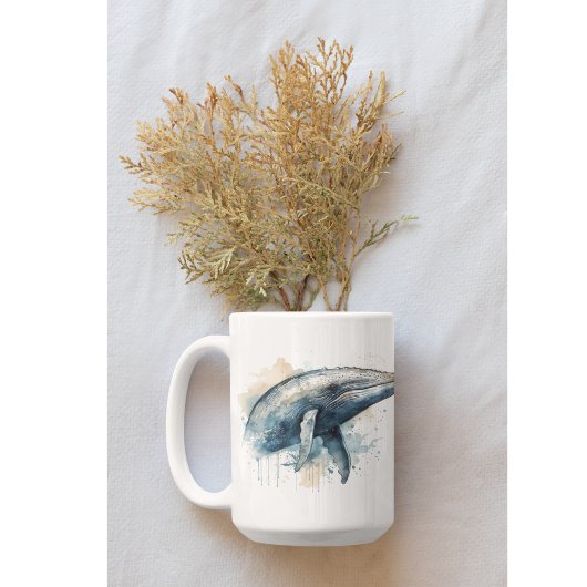 Watercolor Whale Wonder Kaffeetasse