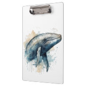 Watercolor Whale Wonder Klemmbrett (Links)