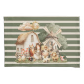 Watercolor Whimsical Farm Animals Kissenbezug (Vorderseite-Links)