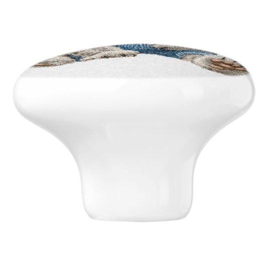 Watercolor Whimsical Personalized Koala Bear Keramikknauf (Seitenansicht)