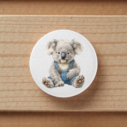 Watercolor Whimsical Personalized Koala Bear Keramikknauf