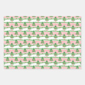 Watercolor Whimsical Plaid Christmas Trees Geschenkpapier Set (Vorderseite 3)