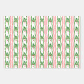 Watercolor Whimsical Plaid Christmas Trees Geschenkpapier Set (Vorderseite 2)