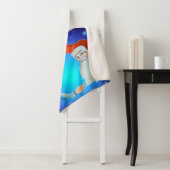 Watercolor Whimsical Weihnachtsmann Frohe Weihnach Sherpadecke (Beispiel)