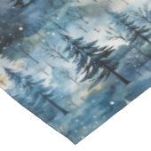 Watercolor Whimsical Winter Wonderland Christmas Tischdecke (Schrägansicht)