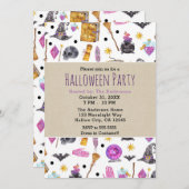 Watercolor Whimsisches Party Einladung (Vorne/Hinten)