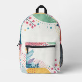 Watercolor Whimsy Bedruckter Rucksack (Vorderseite)