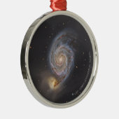 Watercolor Whirlpool Galaxy Holiday Ornament (Rechts)