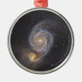 Watercolor Whirlpool Galaxy Holiday Ornament (Vorne)