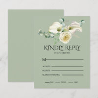 Watercolor White Calla Lilies Bouquet