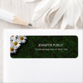 Watercolor White Daisies Elegante Moderne Schlicht (Insitu)