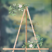 Watercolor White Floral and Greeny Bridal Shower Acrylschild (Neutral)