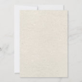 Watercolor White Floral neutrale Babydusche Einladung (Rückseite)