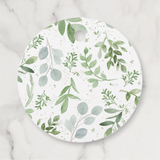 Watercolor White Pumpkin Fall Danke Geschenkanhänger (Rückseite)